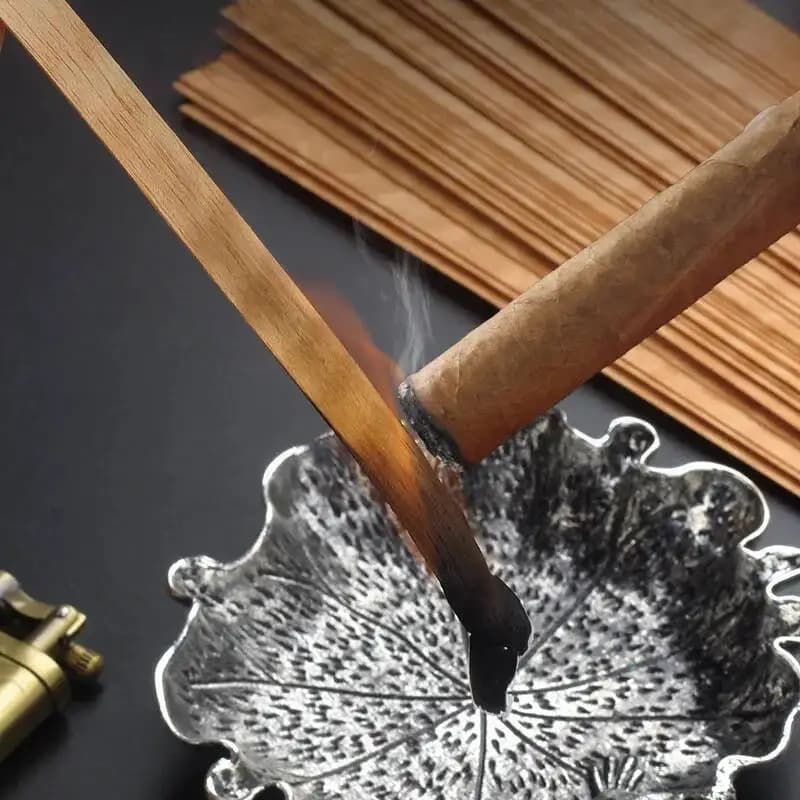 Pack de 40 bandes de déversement en bois de cèdre espagnol, bâtons pour éclairage de cigares, accessoires pour boîte d'humidification