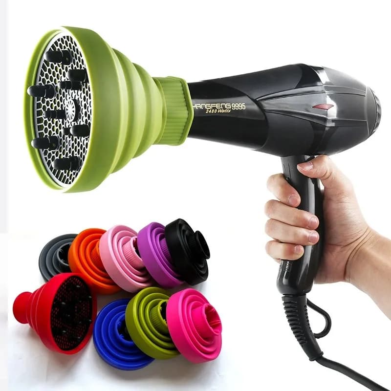 Accessoire universel pour diffuseur de sèche-cheveux, conception pliable rapide pour les Styles, Portable, Durable, universel, Compatible avec la plupart des sèche-linge