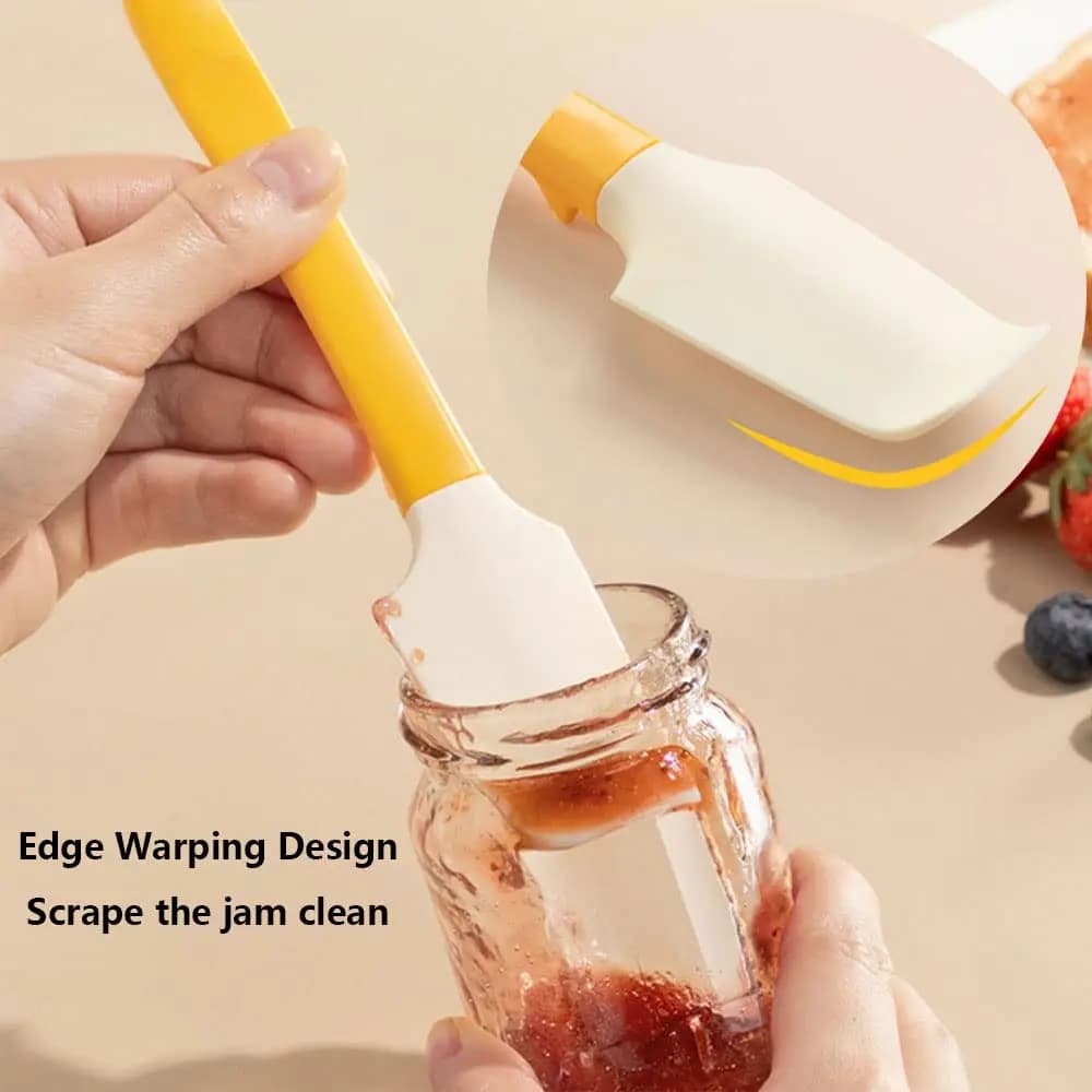Spatule à beurre en silicone, épandeur de confiture pour le petit-déjeuner, outil de cuisine, sans BPA, résistante à la chaleur, antiadhésive, spatule de pâtisserie