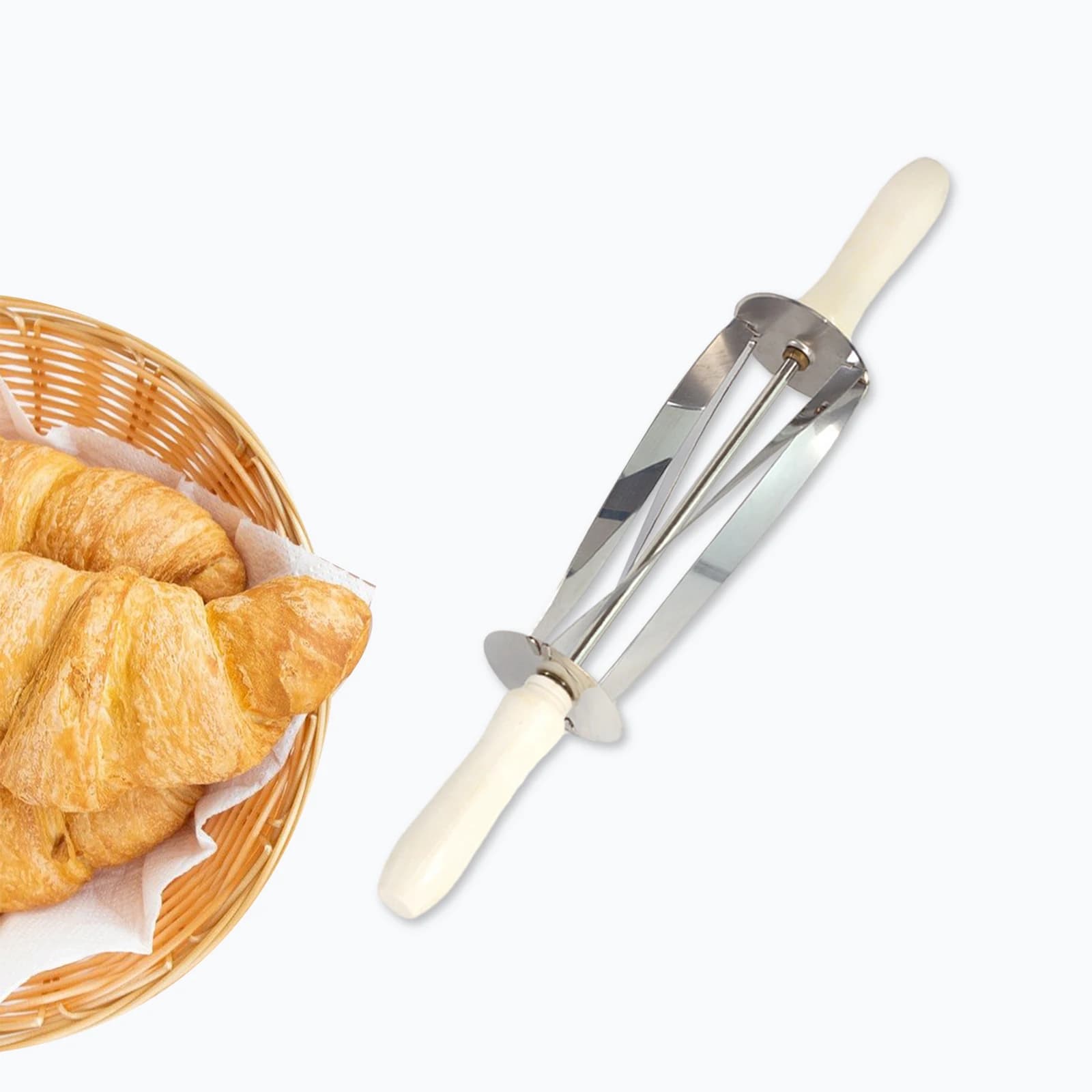 Coupe-Croissants en Acier Inoxydable pour la Cuisine, Tranches de Rouleau, Ménage, Forme Uniforme, JxCutter, Rouler Padramatiquement