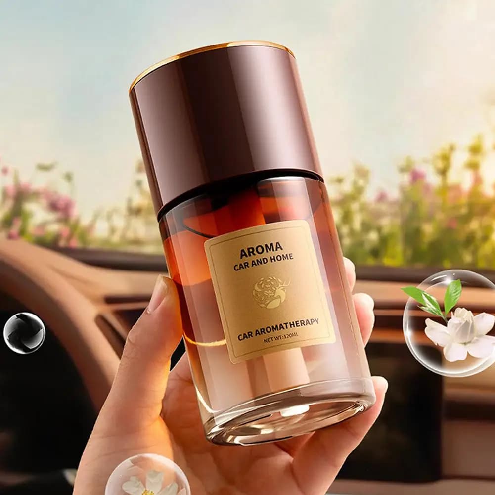 Diffuseur de voiture avec parfum doux longue durée, désodorisant parfumé pour intérieur automobile, espace de travail, 120ml