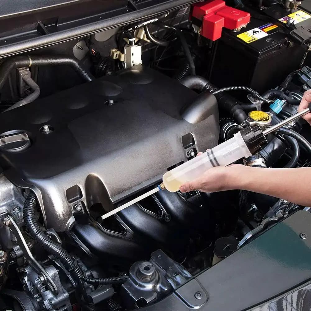 Extracteur de pompe à huile de seringue de voiture, pompe à liquide, évacuateur pour Applications automobiles, changements de liquide de frein automobile, pompe à vide d'huile manuelle