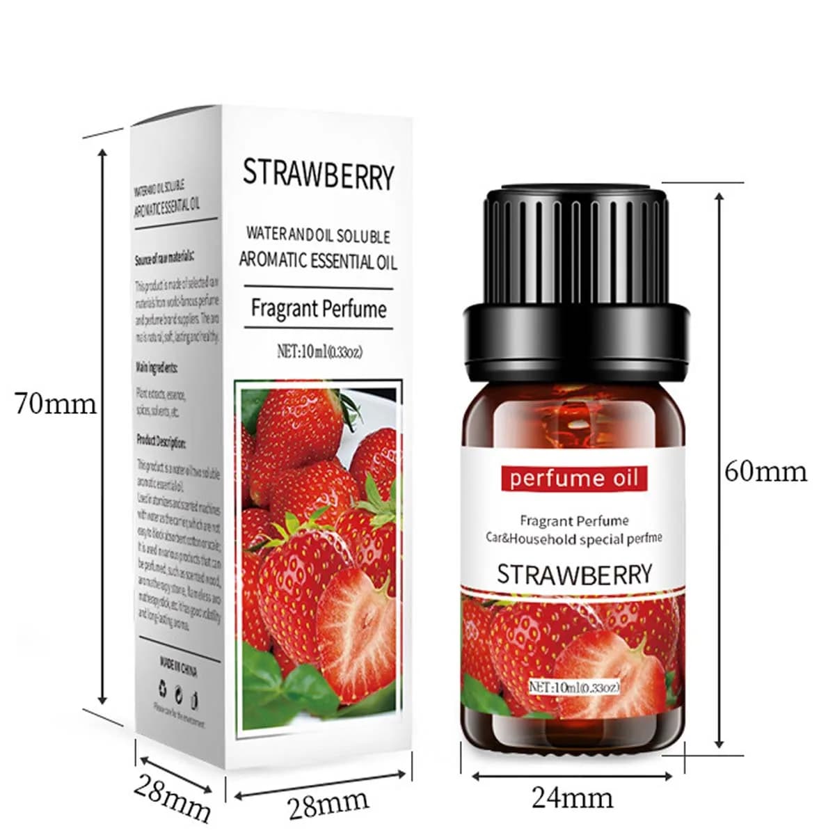 Huile Essentielle d'Aromathérapie 10 ml, Arôme Naturel de Plantes, Huile Aromatique Lavande Rose pour Humidificateur, Savon et Bougie DIY, Vente en Gros