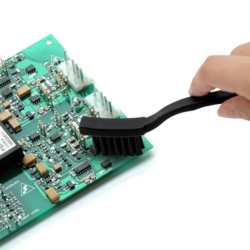 Protection antistatique, petite brosse à manivelle, planche à récurer, brosse de nettoyage de PCB à eau, 1 pièce