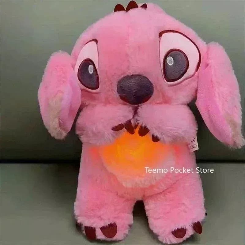 Lilo & Stitch – Poupée apaisante respirante, personnage d'anime Disney Kawaii, accessoires Stitch, décoration, compagnon de sommeil