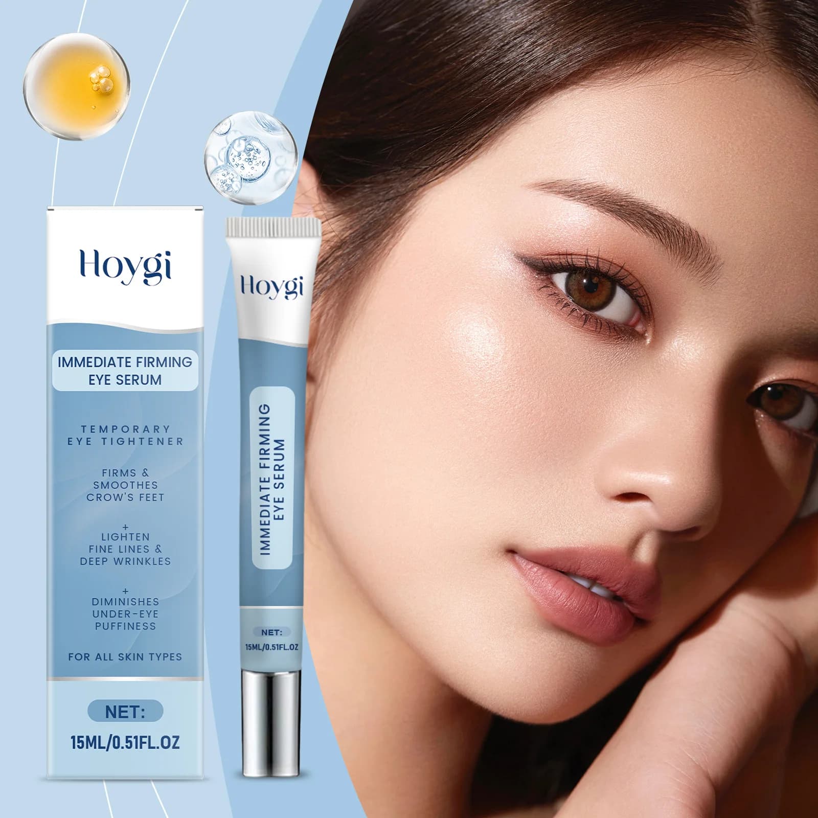 Crème hydratante pour les yeux : Soin doux