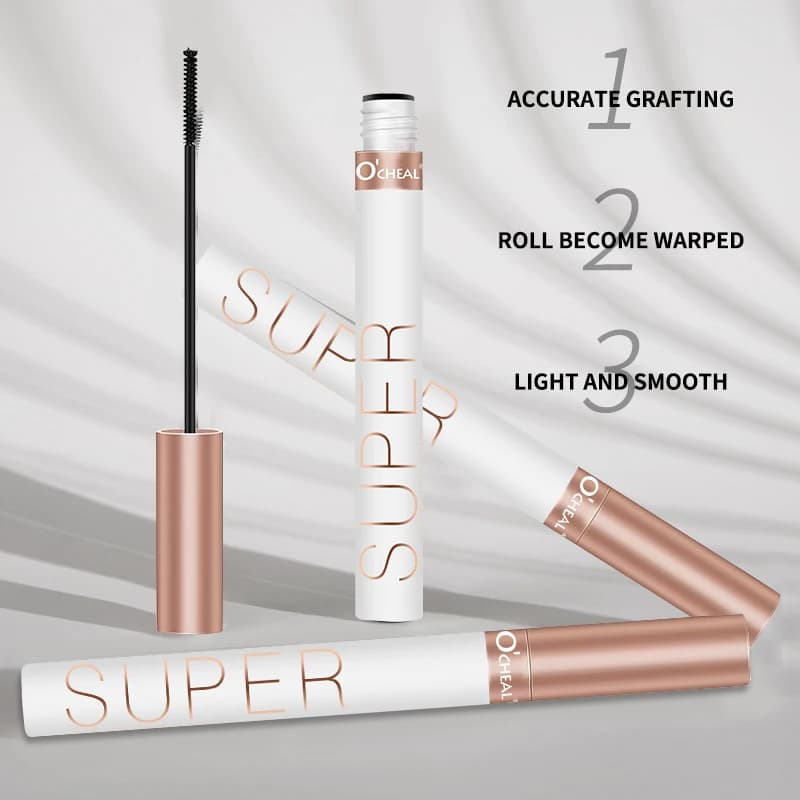 O'cheal Mascara noir cils brosse à cils 3D soie épais Curling allonge les yeux cils beauté maquillage cosmétiques Extension Mascara