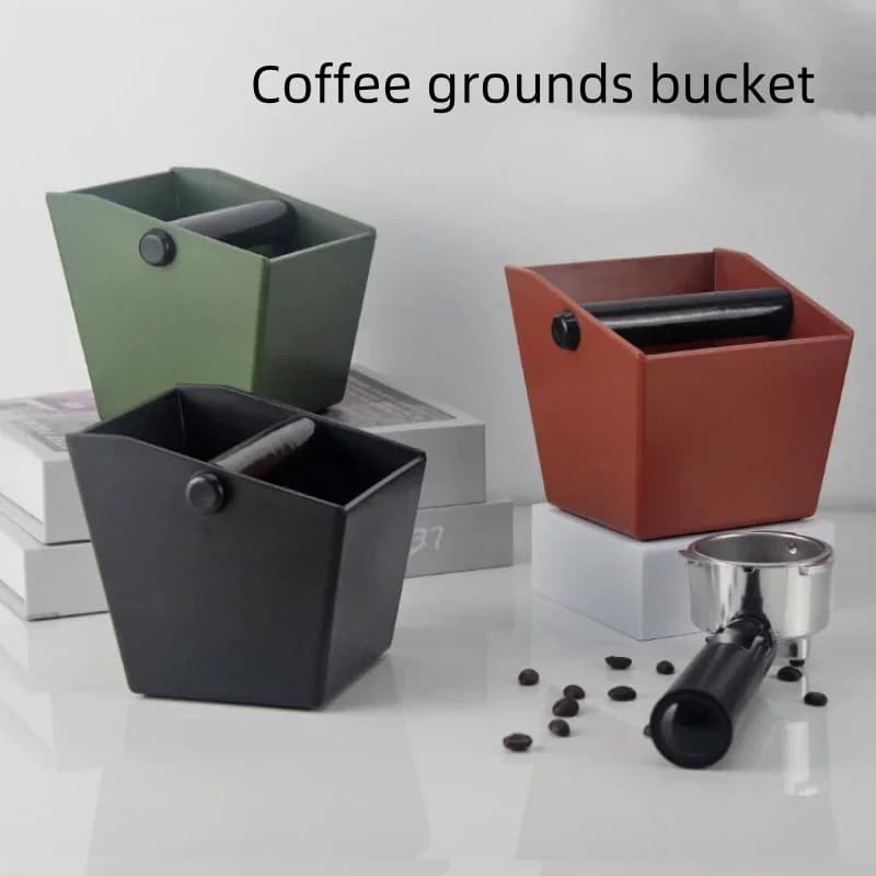 Bac à benne basculante seau anti-dérapant expresso café marcins conteneur café frapper boîte poudre biseauté café mouture bac café déchets barre