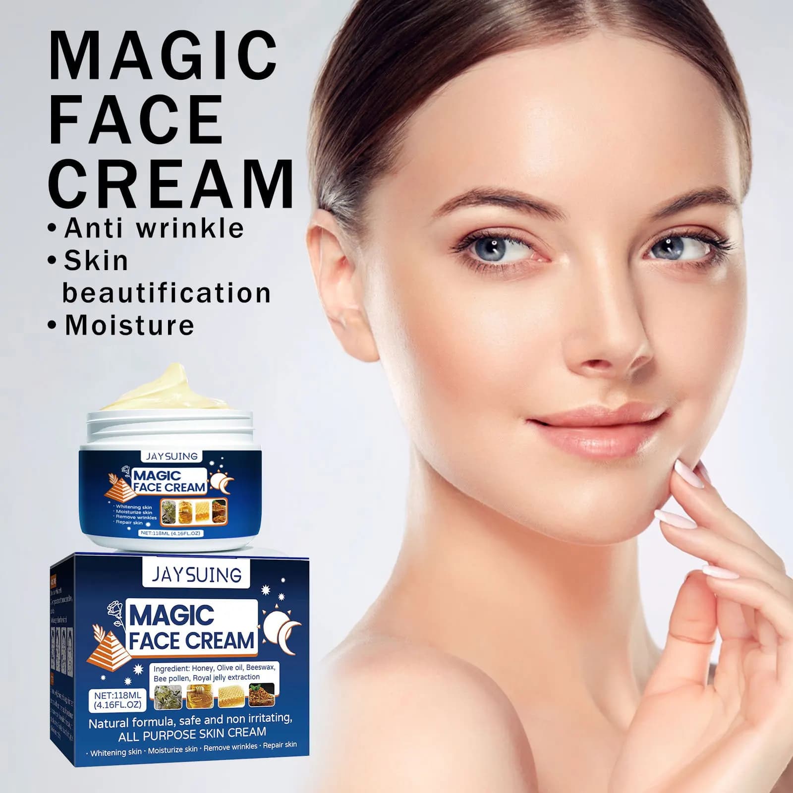 Crème magique de rajeunissement du visage, élimination des rides, ridules, éclaircit le teint, réparation de la Texture de la peau, sérum hydratant nourrissant pour le visage