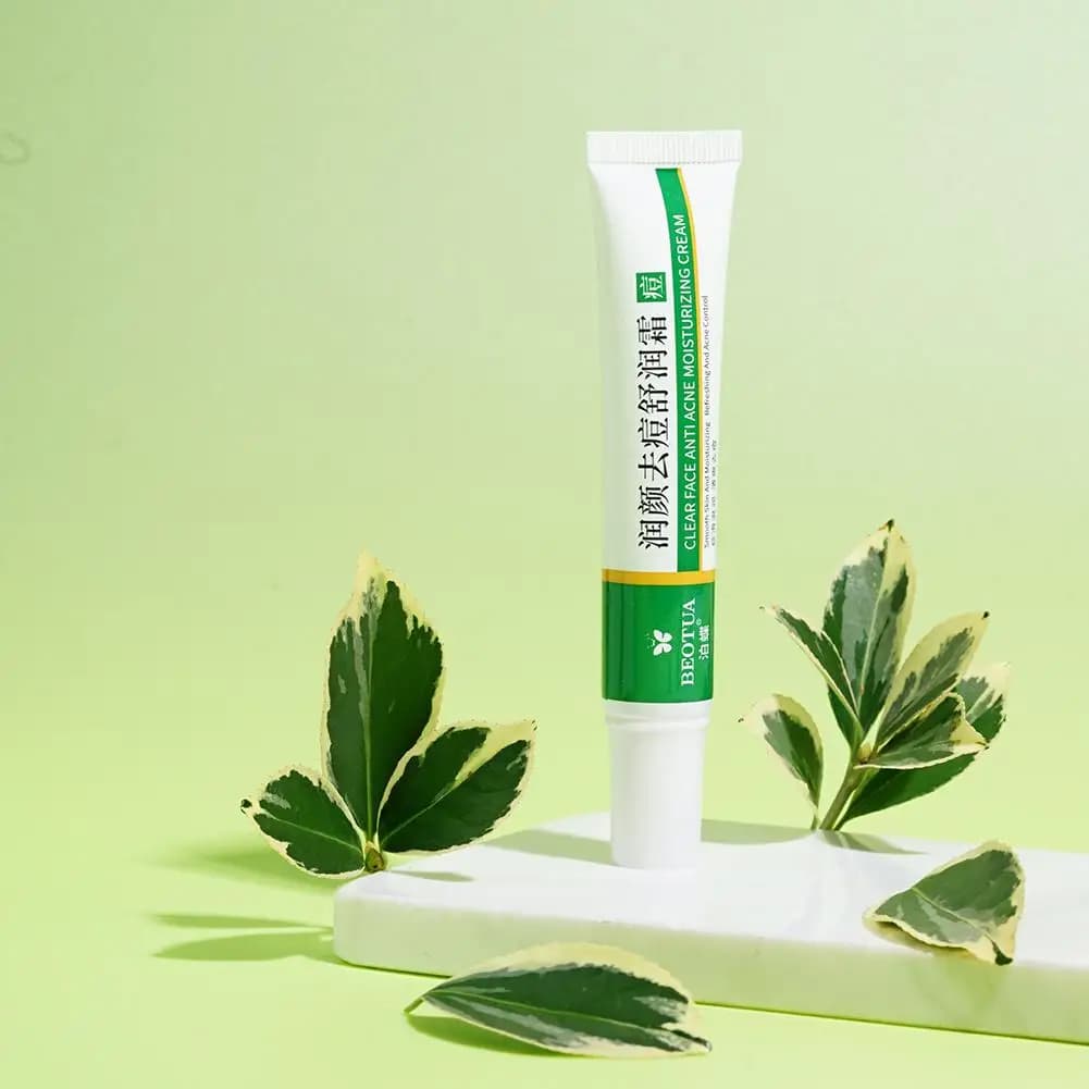 Crème de traitement de l'acné à base de plantes, nettoie, hydrate, répare, contrôle le sébum, resserre les pores, traitement des boutons, gel de soin de la peau