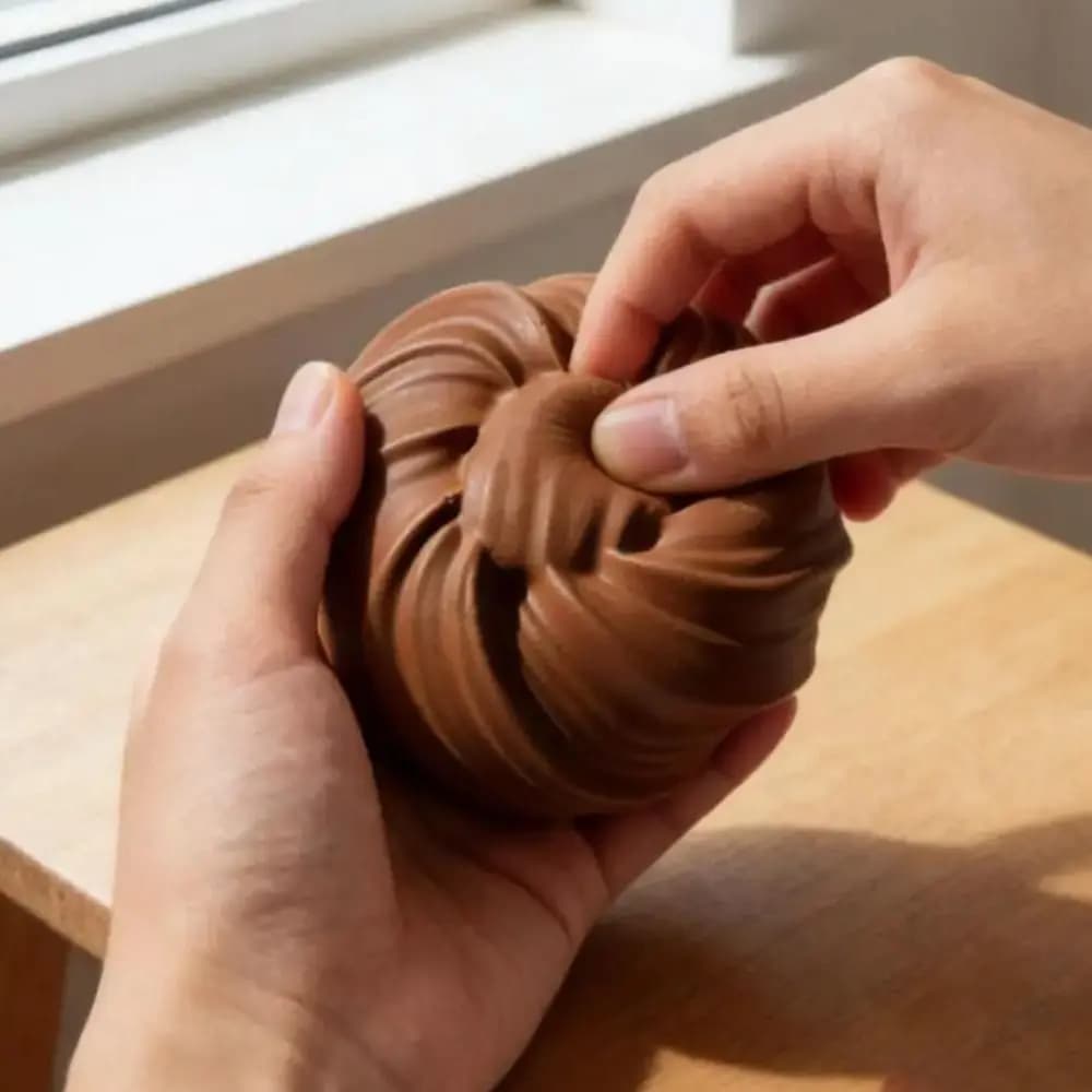 Rouleaux de fleurs de chocolat créatifs super doux, pain réaliste à presser en PU, pain blanc à presser à rebond lent pour adultes