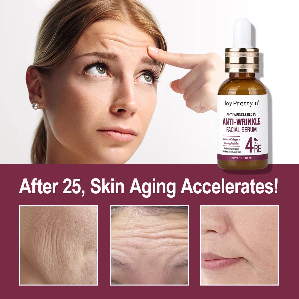 Sérum pour le visage au rétinol, Anti-rides, hydratant en profondeur, Essence nourrissante, estompe les ridules, raffermissant, Anti-vieillissement, soins pour la peau