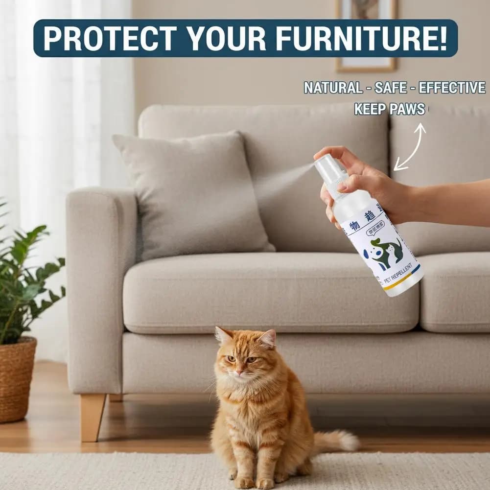 Spray répulsif pour urine de chien, 100ml, dissuasion pour chats, barrière intérieure pour animaux de compagnie, empêche les animaux de se disperser, anti-odeur, spray pour zones interdites