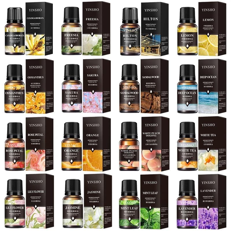 Huiles essentielles pour humidificateur, diffuseur aromatique, lavande, Sakura, Rose, café, bois de santal, citron, parfum, fabrication d'huile, bougies, 10ml