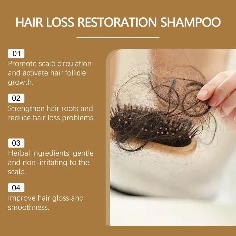 Shampoo fortifiant pour cheveux à base de plantes