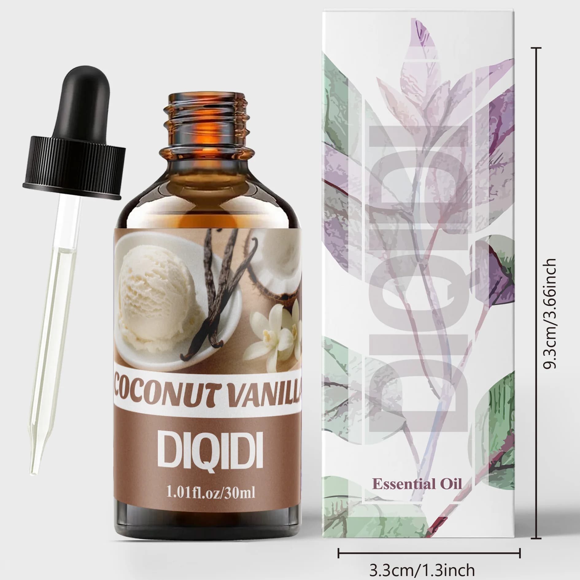 Huile essentielle de noix de coco et de vanille
