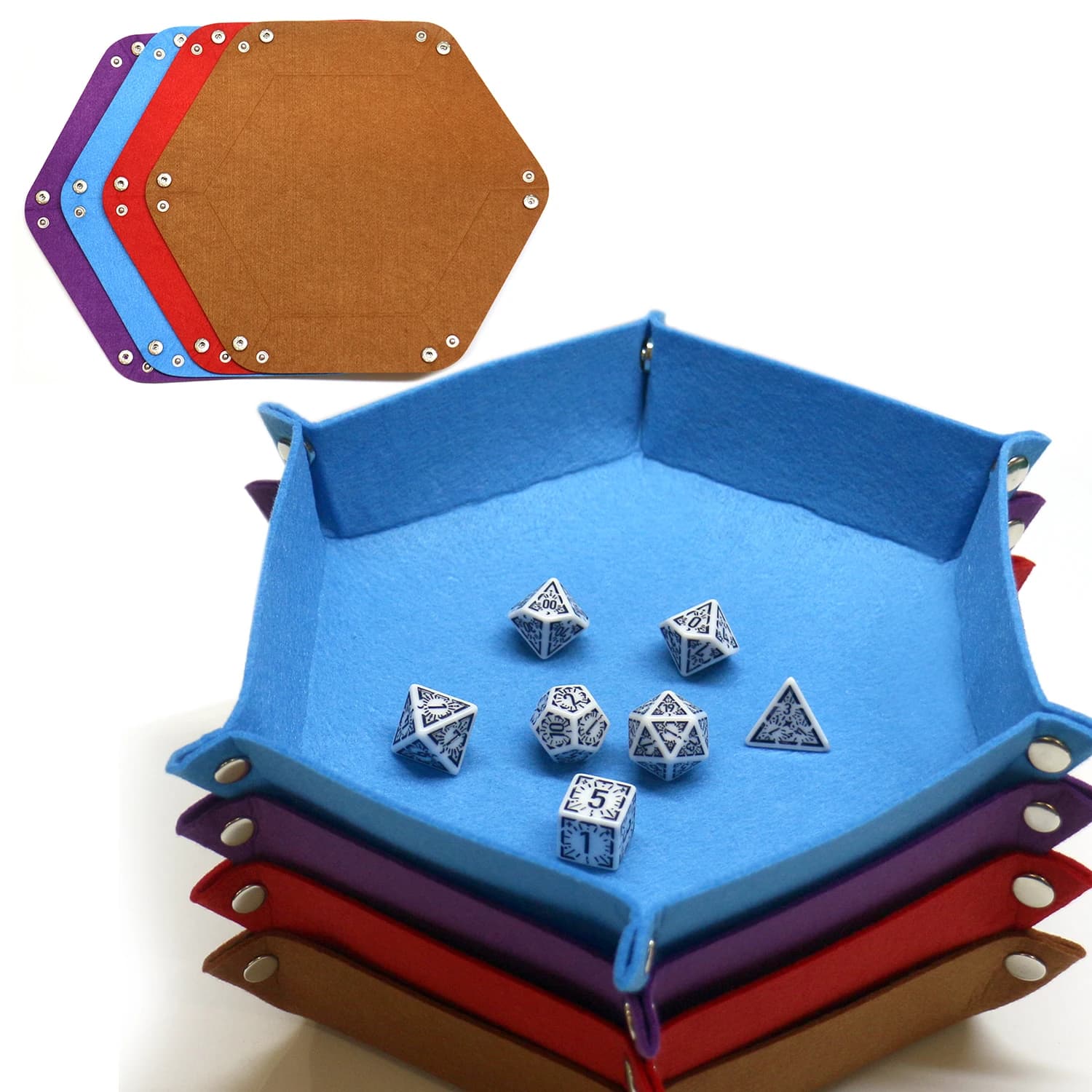 Ensemble de plateaux à dés pliables