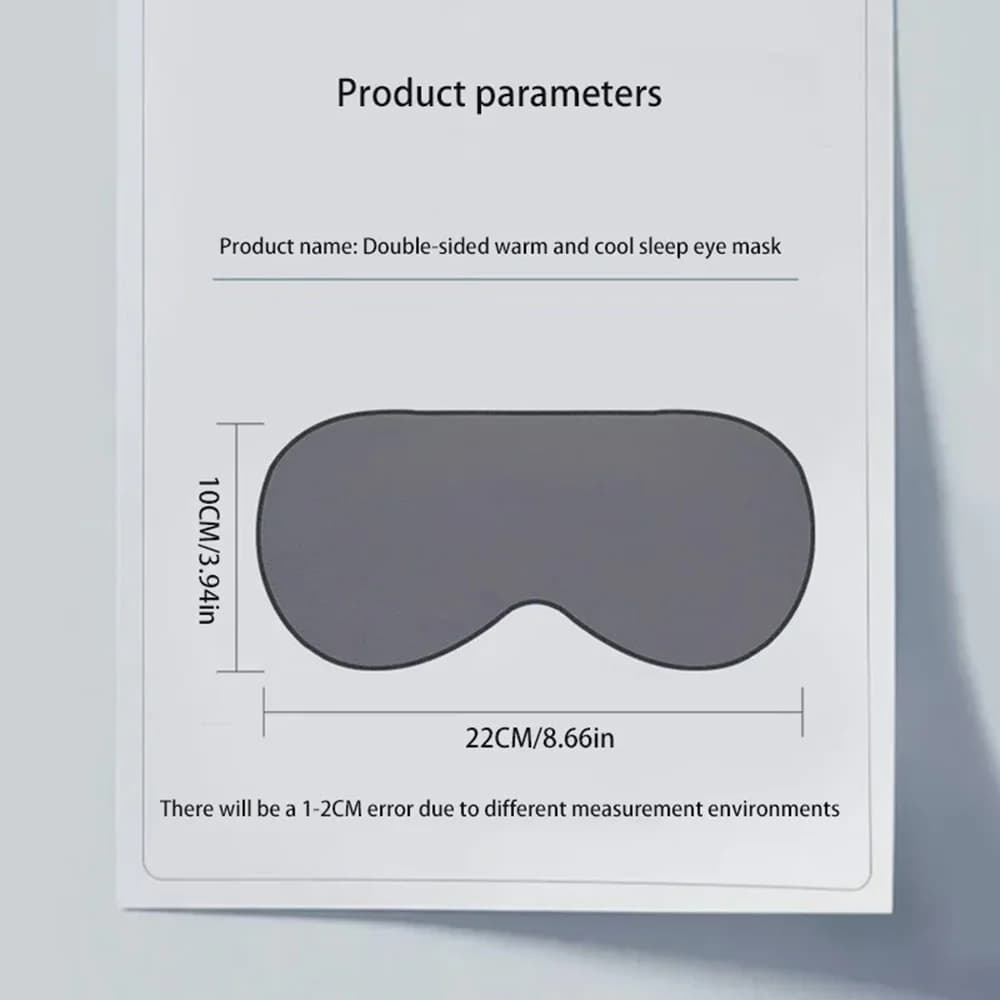 Masque occultant double usage chaud et froid