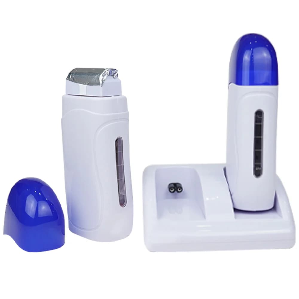Chauffe-cire double pour épilation, appareil à cire douce pour usage domestique, adapté aux bras, jambes, visage, dos et aisselles