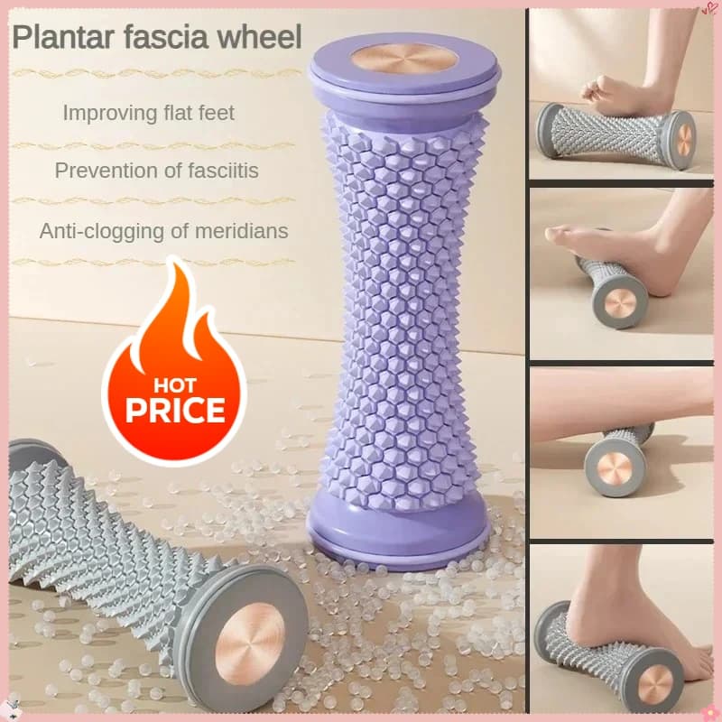 Masseur de pieds rouleau de Massage boule de Massage de Yoga rouleau de Fascia plantaire soins de Relaxation musculaire masseur de pieds manuel en plastique