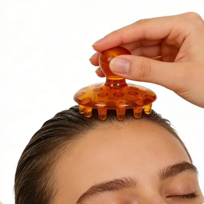 Brosses de massage rose et marron pour le corps