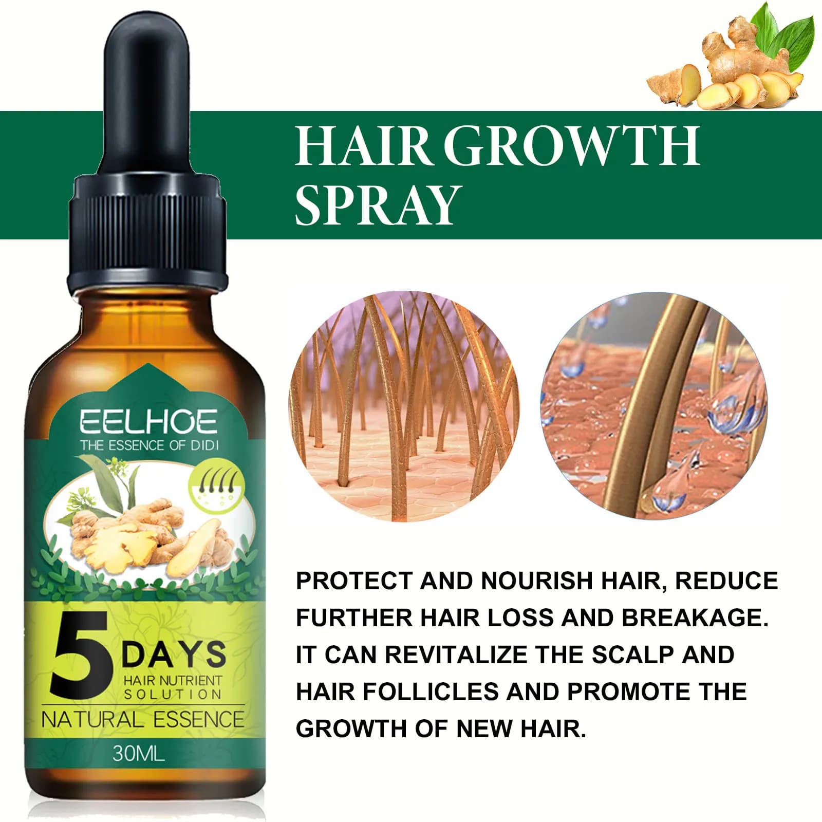 Huile essentielle de soin des cheveux, naturel, vidéo