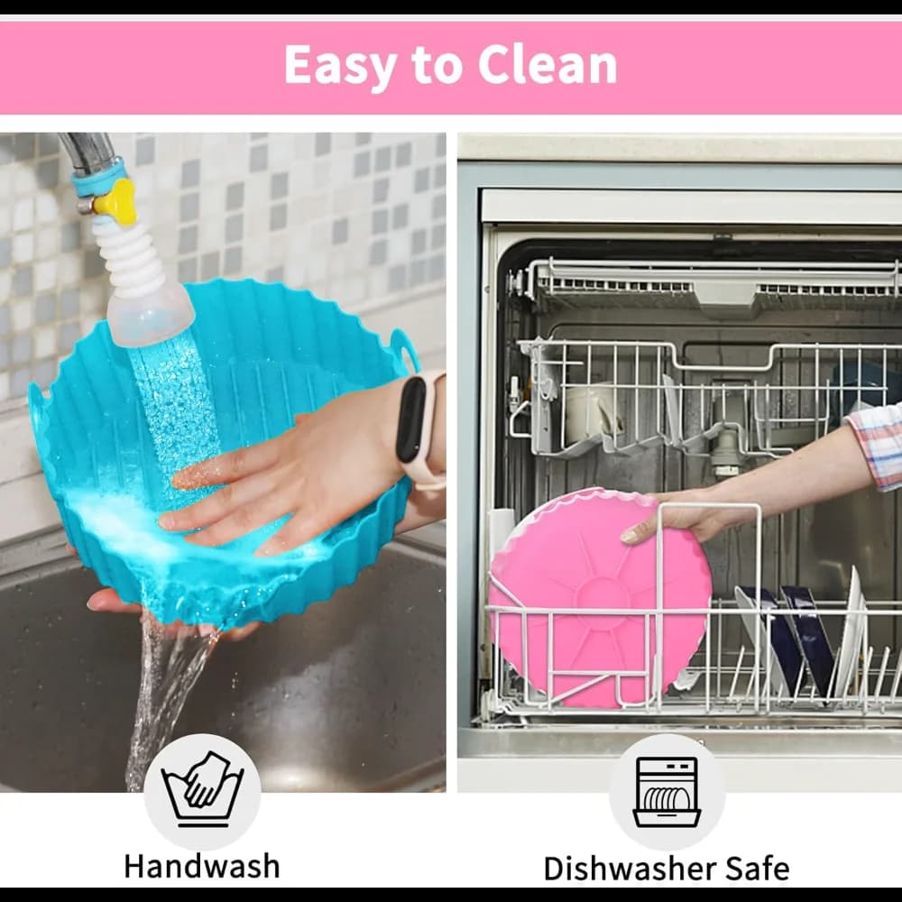 Gadgets de cuisine, revêtement rond en Silicone pour friteuse à Air