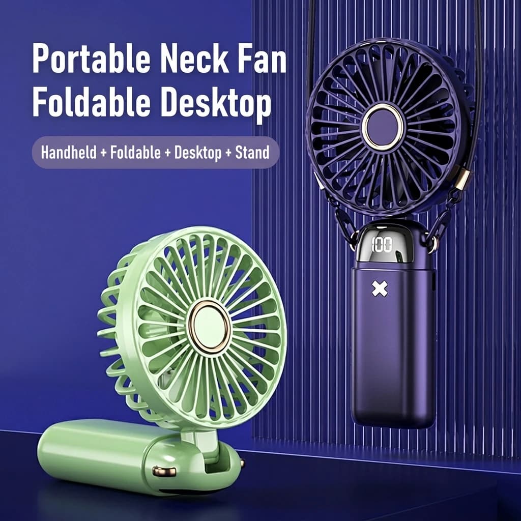 Ventilateur de cou pliable avec diffuseur d'arômes
