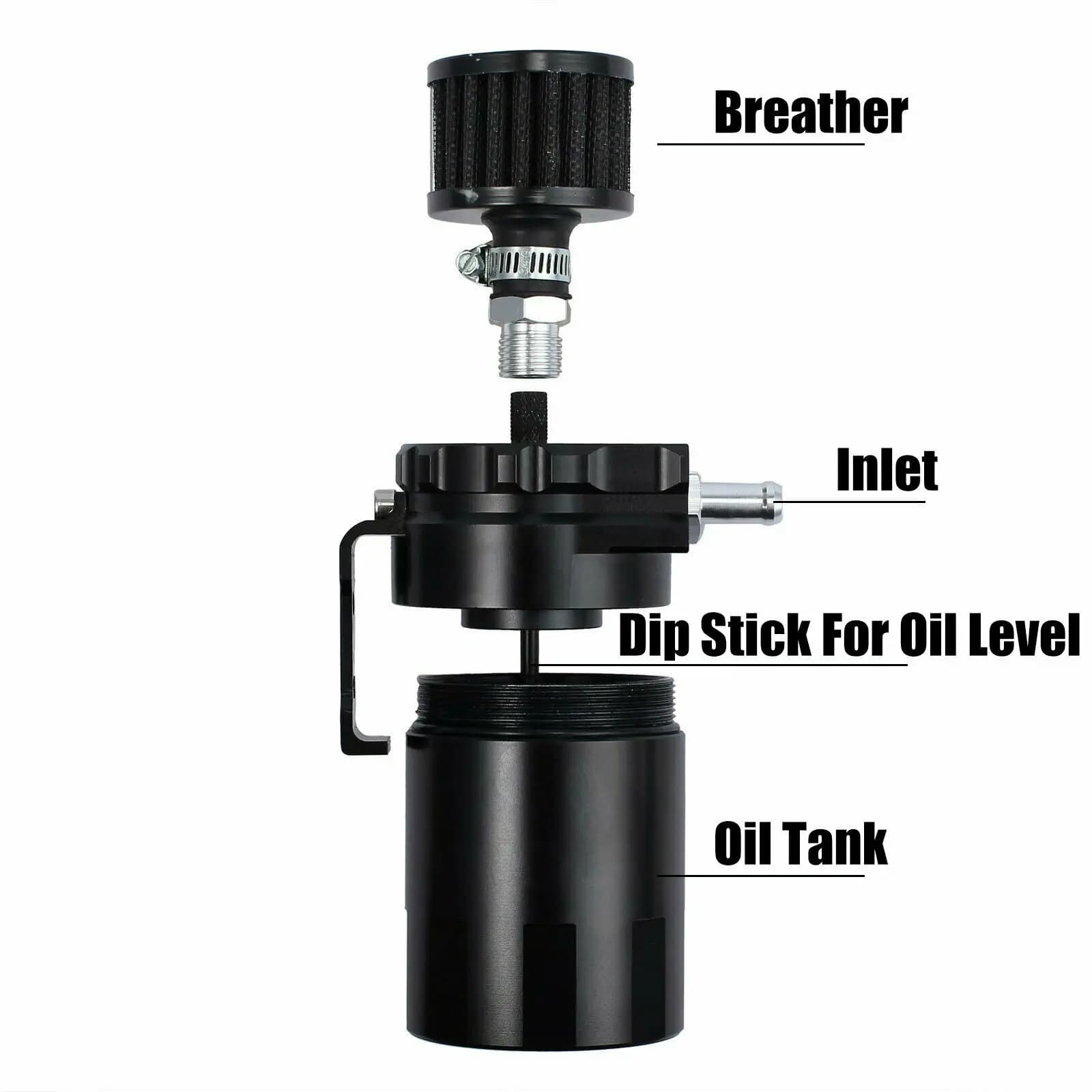 Reniflard de Réservoir d'Huile Précieux, Kit de Filtres Intervalles, Moteur en Aluminium, Noir