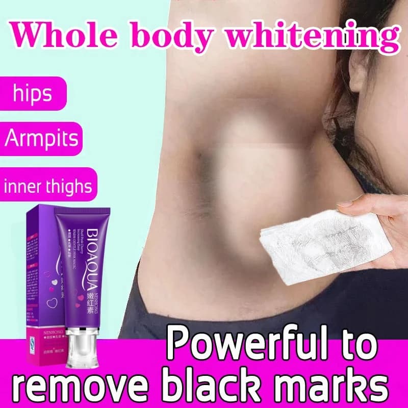 Crème blanchissante pour le corps, zone intime, sérum rose pour éclaircir la mélanine, aisselles, hanches, intérieur des cuisses, éclaircir, réparation, soins des parties intimes