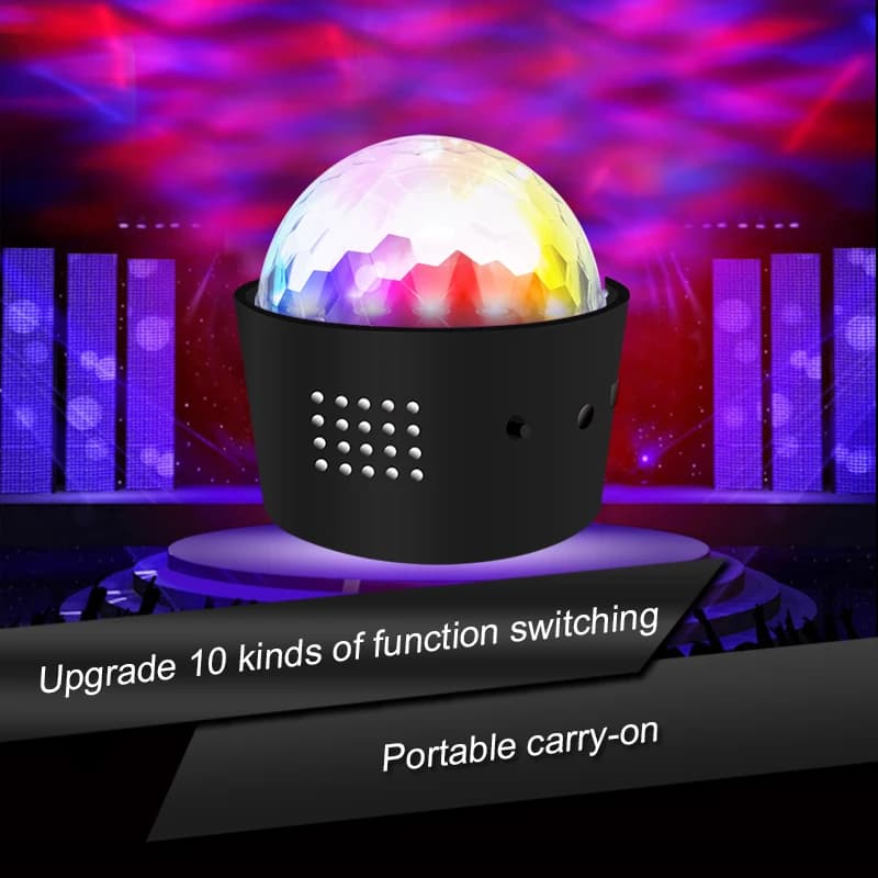 Boule Disco LED RGB pour voiture