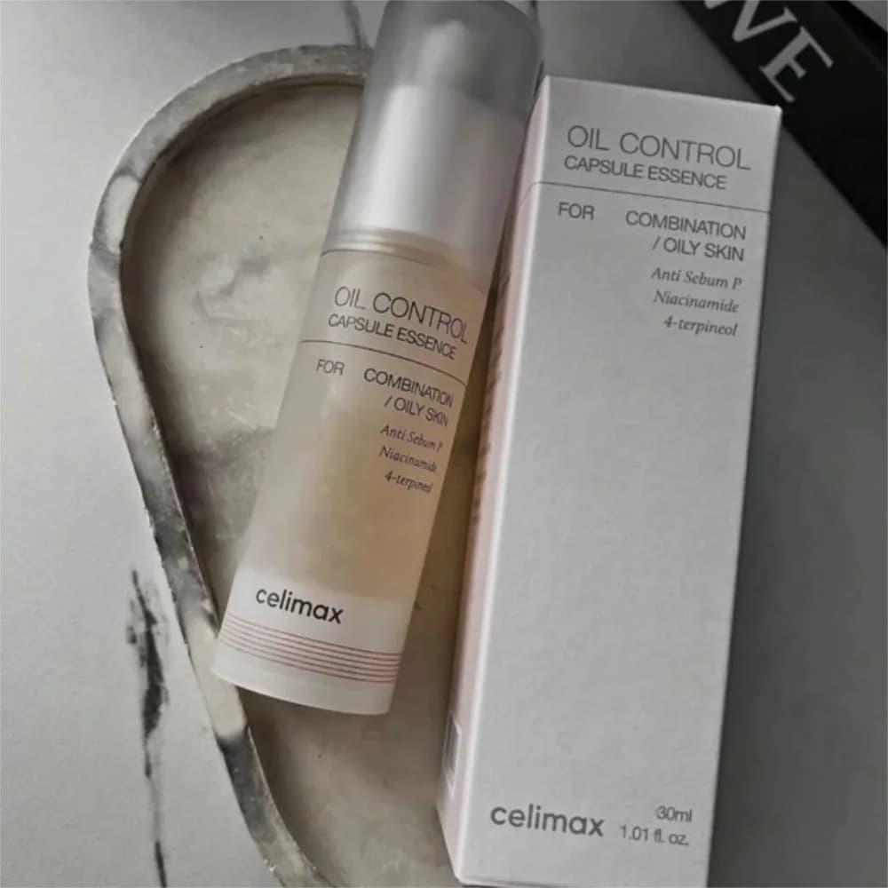 Sérum Visage Anti-Sébum Celimax 30ml à la Niacinamide et au 4-terpineol pour Peaux Mixtes à Grasses – Essence Capsule Contrôle du Sébum et Éclaircissante