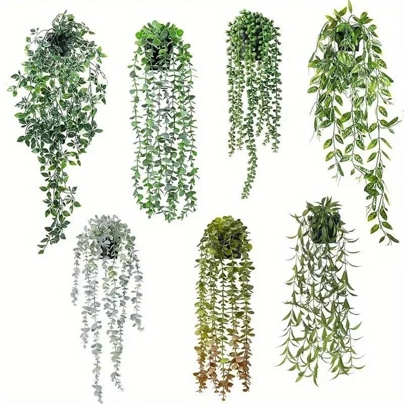 Plantes artificielles suspendues