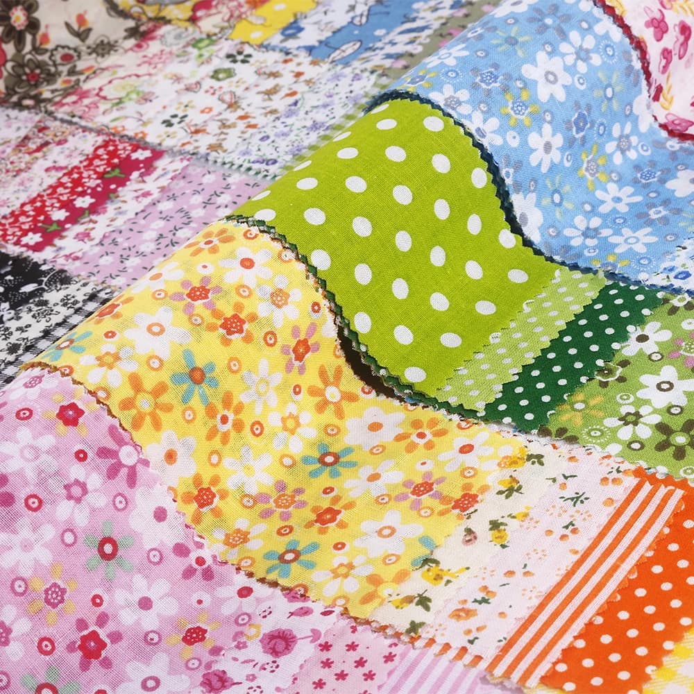 Ensemble de bandes de tissu en coton en rouleau de gelée prédécoupé, matériau Patchwork imprimé/uni pour bricolage Quilting, couture et fournitures artisanales faites à la main