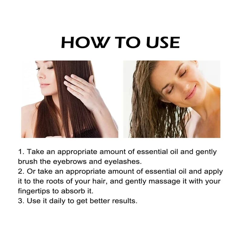 Huile de ricin noire organique pour la croissance des cheveux, collecte des cheveux denses du cuir chevelu, prévention de la perte de cheveux, réparation liquide nourrissant