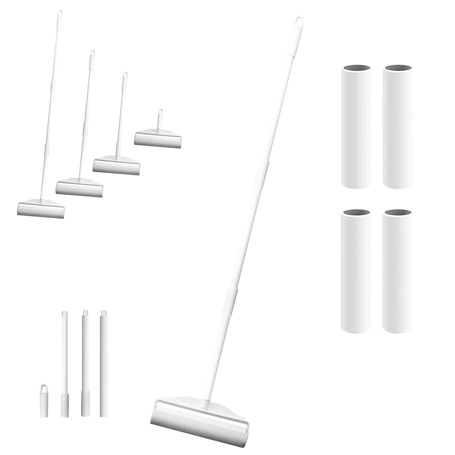 Rouleau adhésif anti-poils, rouleau extensible pour enlever les poils, rouleau adhésif amovible pour enlever les poils du sol