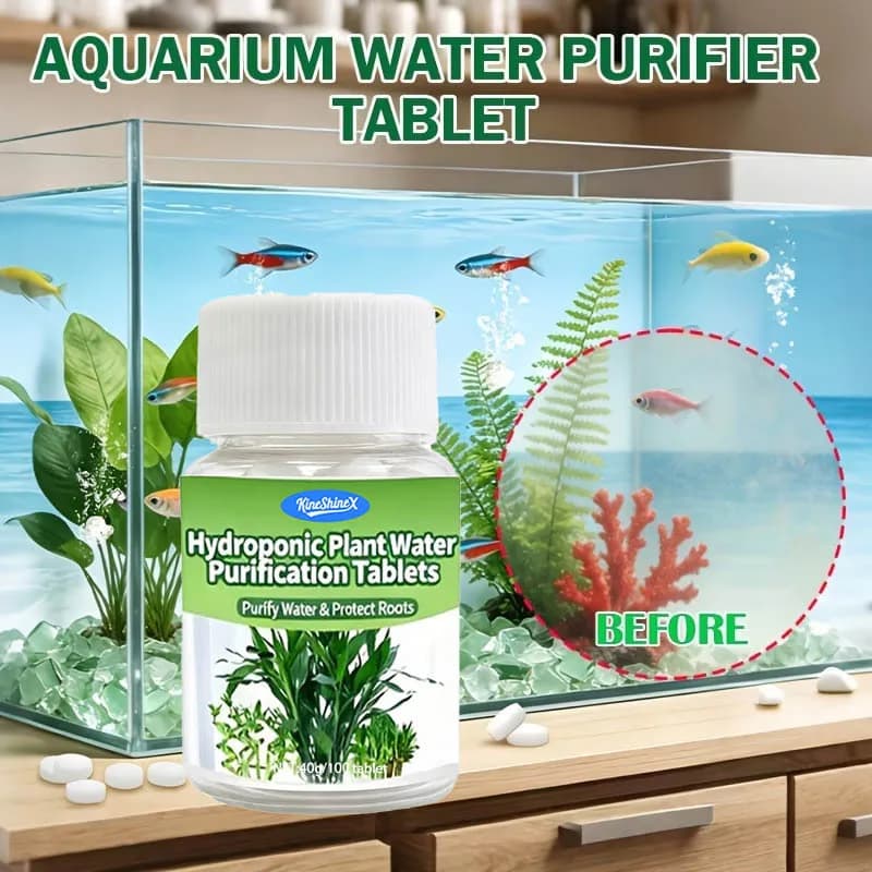 Comprimés de purification d'eau hydroponique - Eau instantanée adaptée aux aquariums, aux plantes en pot et aux systèmes hydroponiques, pour le jardin aquatique