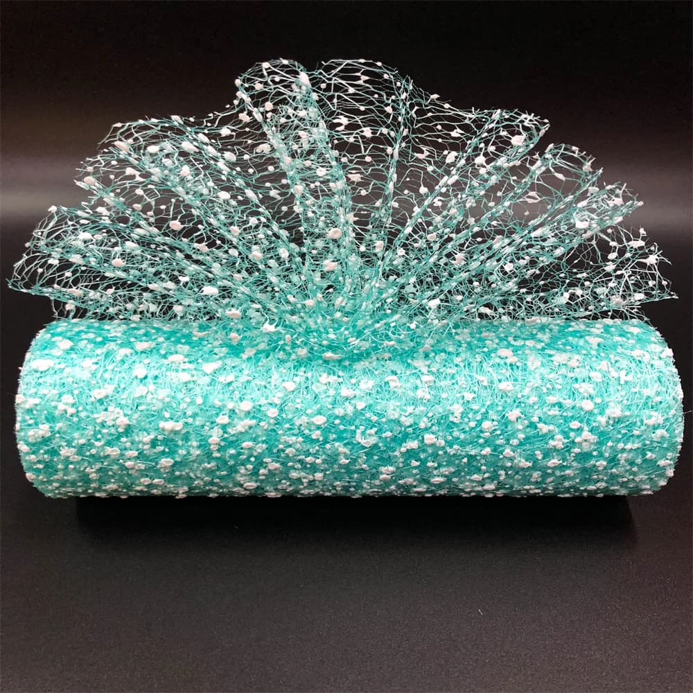Rouleau de Tulle Floral, décoration de tête de neige, cadeaux de réception-cadeau pour bébé, artisanat, robe de ballerine, décor de fête de mariage, 15cm x 9.14m