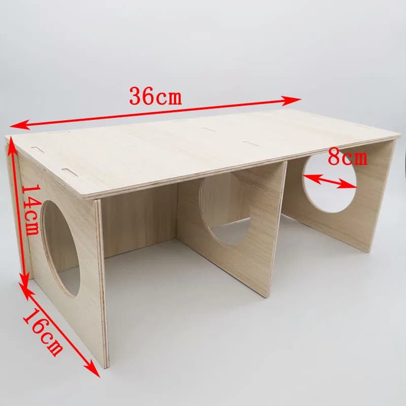Abri en bois massif pour hamster, maison en bois pour hérisson, nid pour hamster d'Inde, chambre pour cochon d'Inde, maison pour poulet Rutin, boîte de dissimulation pour hamster