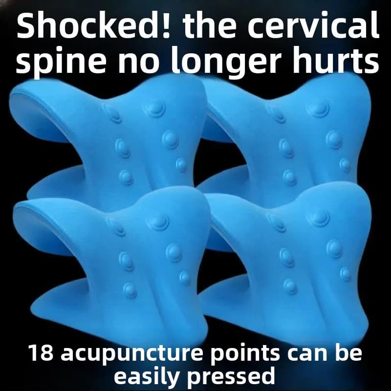 Colonne cervicale extensible cou épaule relaxant Relaxation musculaire cervicale épaule Massage oreiller colonne vertébrale Correction cou masseur