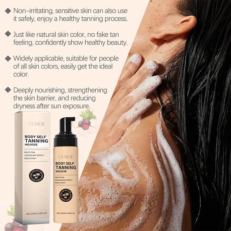 Mousse corporelle de bronzage d'été 100ml