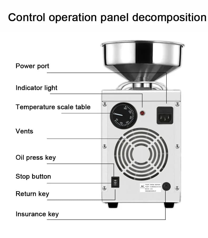 Presse à huile domestique 220V/110V