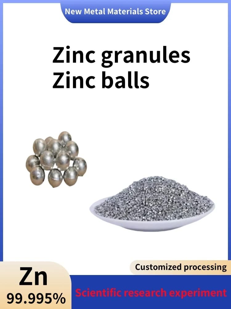 Granulés de zinc de haute pureté, pastilles de zinc, billes de zinc, zinc métallique, Zn99,995%, pour la recherche scientifique et les expériences