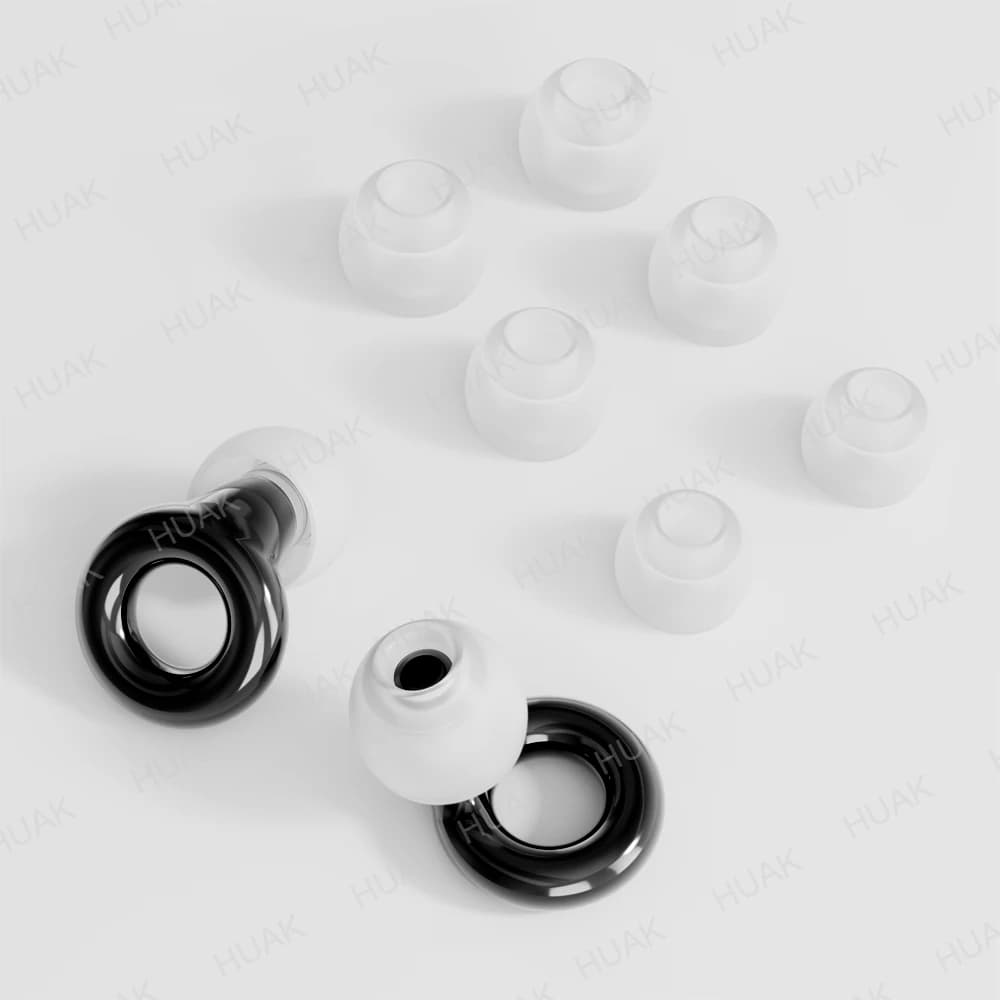 Bouchons d'oreilles Quiet 2 – Bouchons d'oreilles réutilisables pour concerts, sports, DJ – Bouchons d'oreilles (haute fidélité) – 4 tailles – Embouts d'oreilles en XS/S/M/L