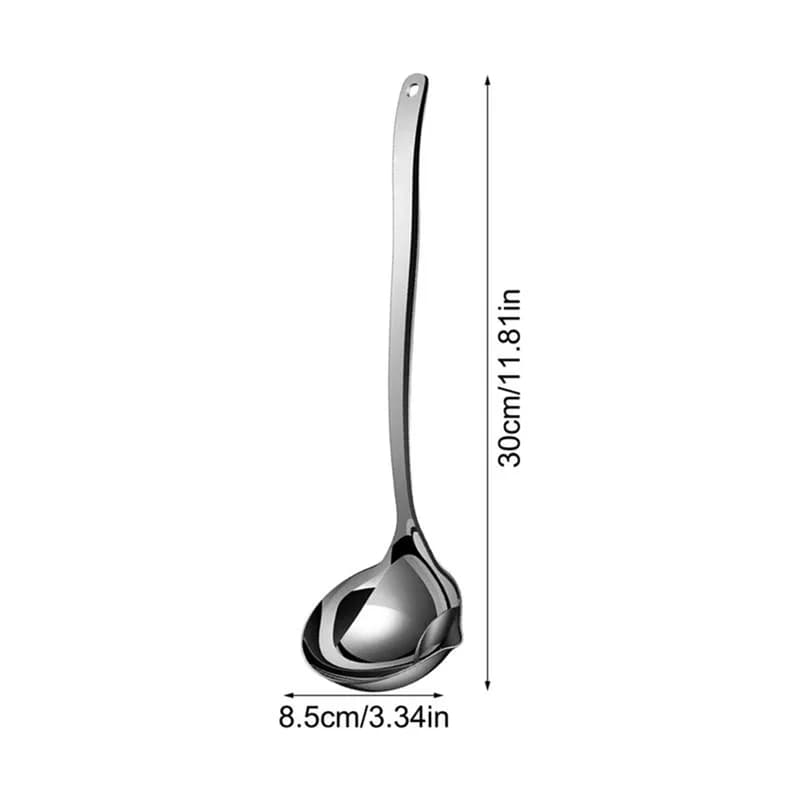 Séparateur d'huile louche à soupe piège à graisse en acier inoxydable longue cuillère passoire