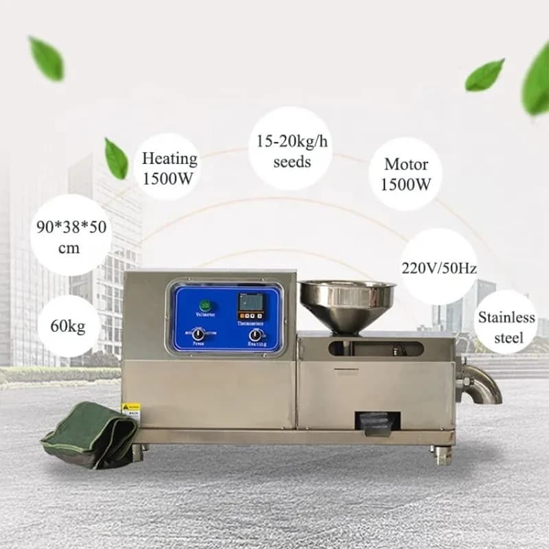Presse à huile personnalisée pour tournesol, arachide, olive – Machine de pressage d'huile à vis automatique combinée pour petites entreprises