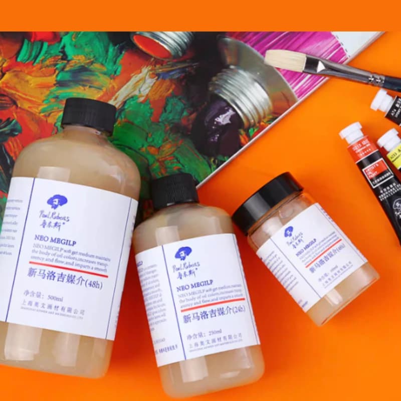 Résine Alkyde 100/250/500ml – Medium pour Artistes, Peinture à l'Huile, Création Artistique, Mélange de Couleurs, Solvant à Séchage Rapide ou Lent