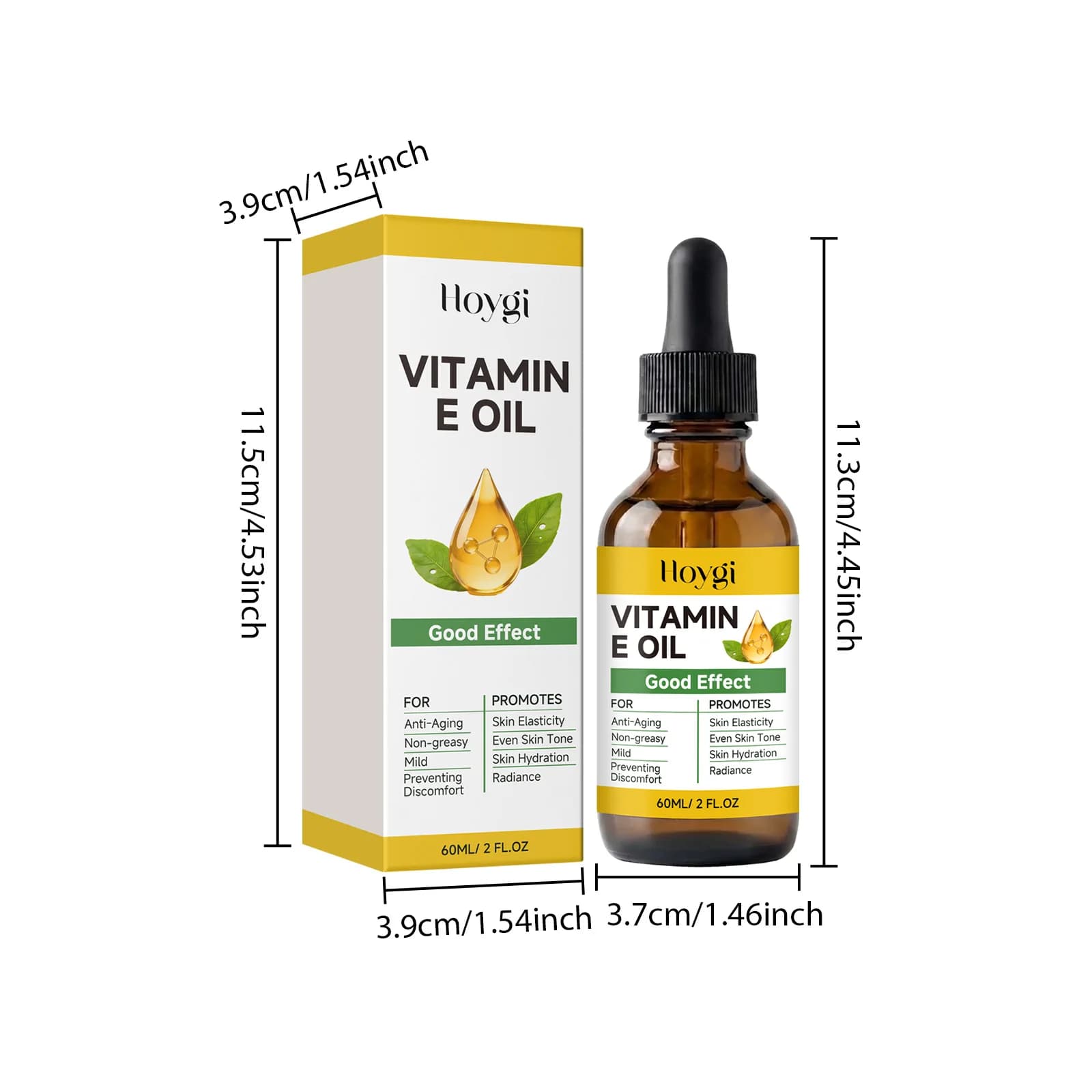 Huile de vitamine E hydratante et raffermissante, améliore la douceur de la peau, éclaircit le teint, huile hydratante pour le visage, le corps, les mains, les ongles et les cheveux