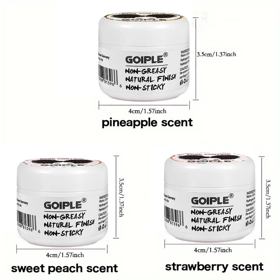 GOIPLE 30G contrôle des bords pour boucles 4C crème coiffante pour cheveux domine cassé et fixe Bang pommade Mini petit Gel pour cheveux
