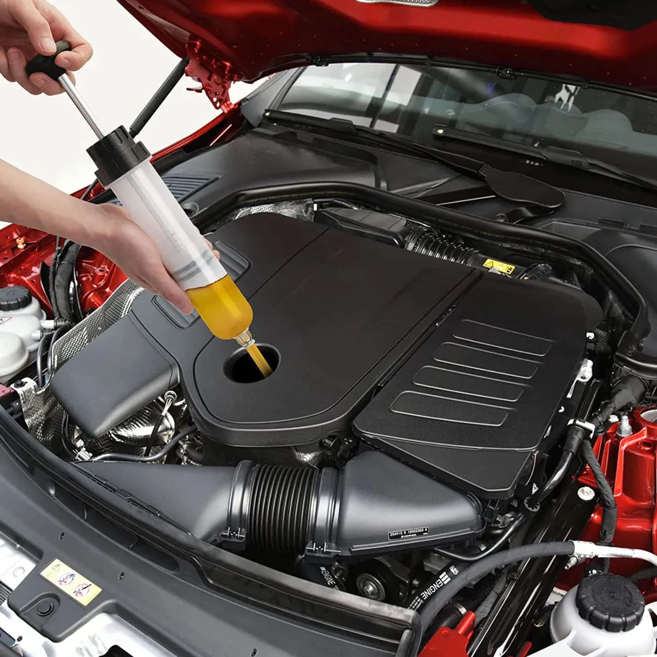 Pompe de fluide d'huile moteur de voiture, sous vide efficace, seringue d'inhalation manuelle, transfert de cooolant de moteur translucide 500cc/1500cc